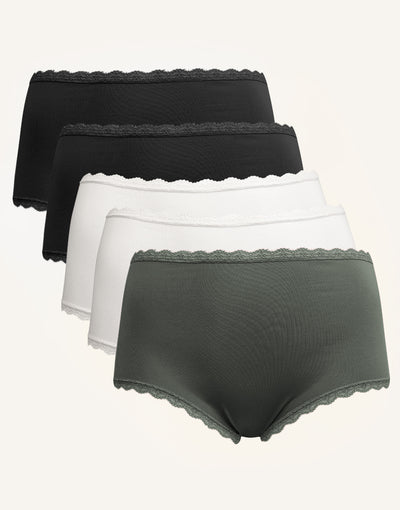 High Panty Set 5x Basic Autumn