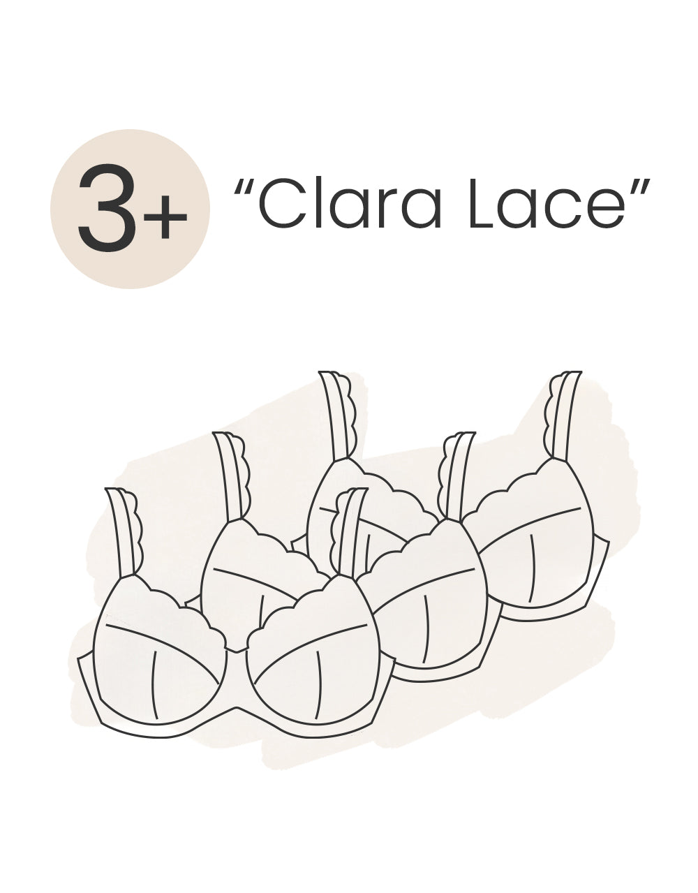 Bra Set 3+ Clara Lace