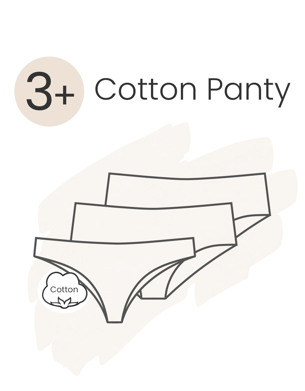 Panty Set 3+ Cotton Basic