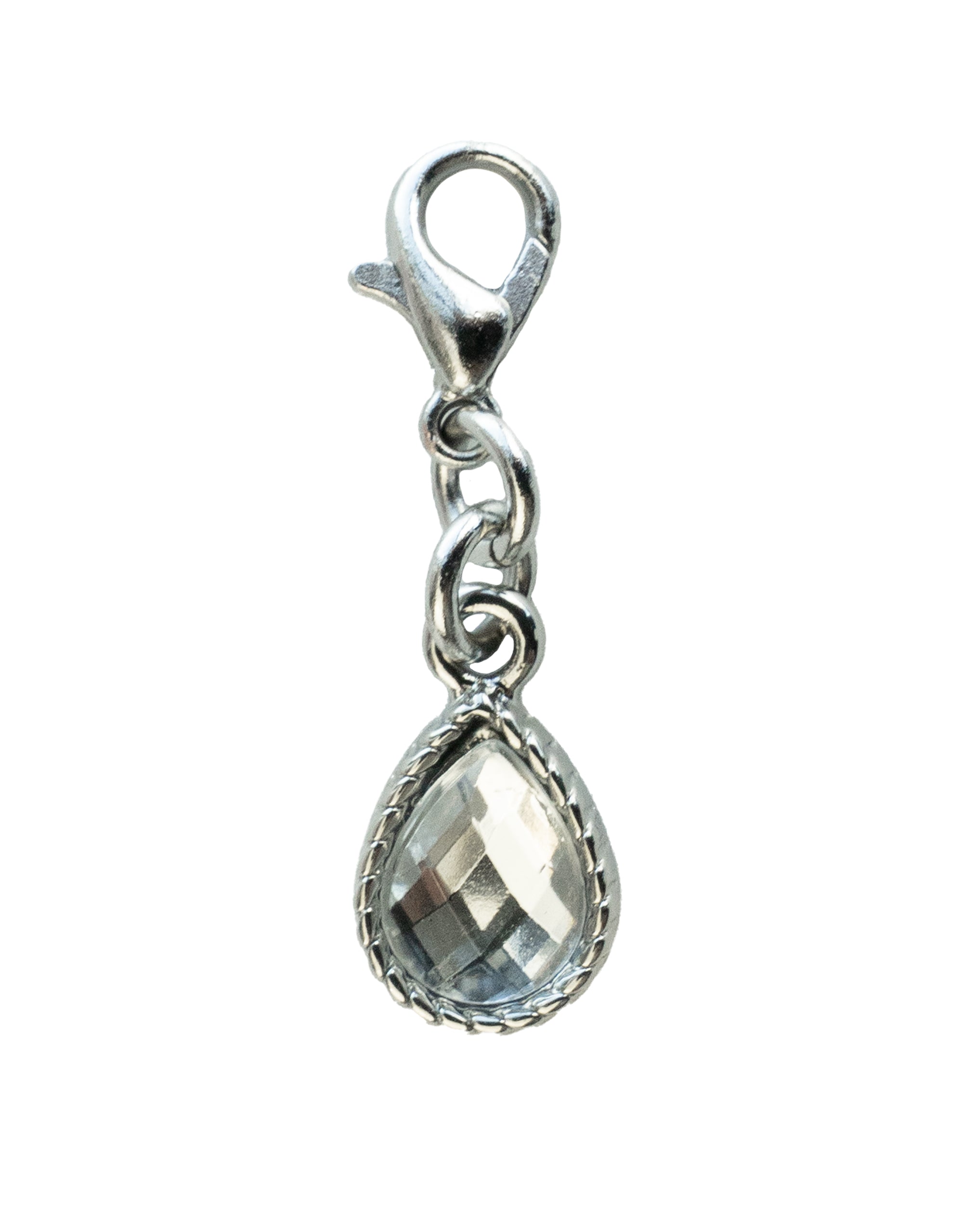 Bra Charm "Jewel" crystal silver