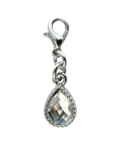 Bra Charm Jewel Crystal Silver