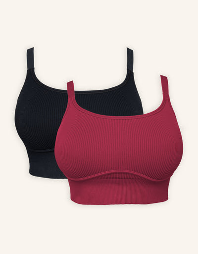 Bustier Set 2x Freeda Black/Bordeaux