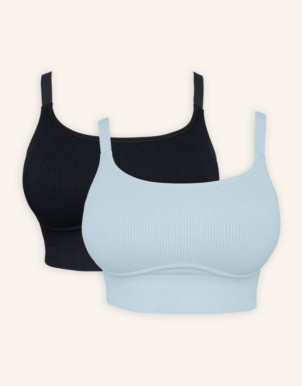 Bustier Set 2x Freeda Black/Iceblue