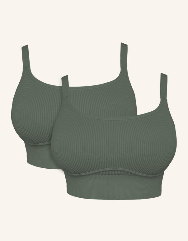 Bustier-Set 2x "Freeda" olive