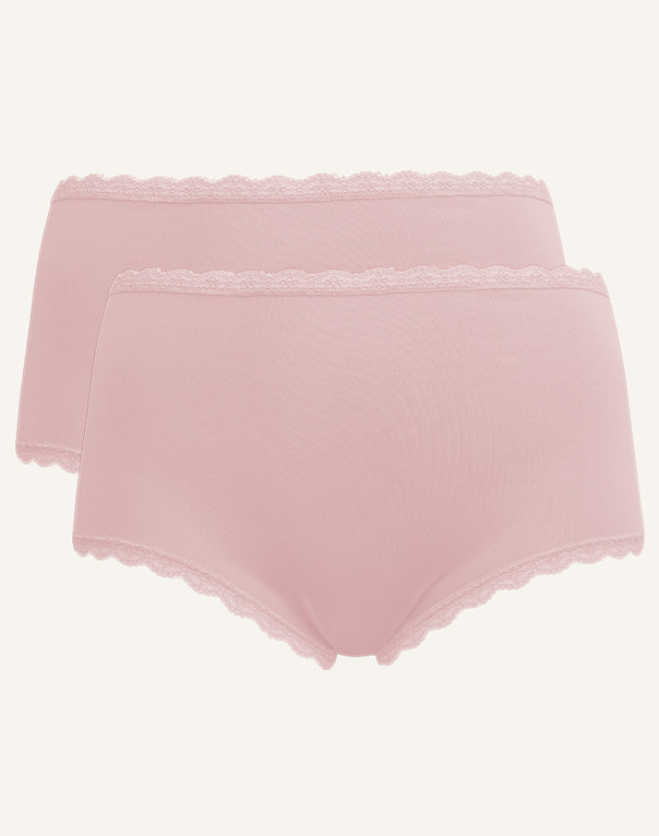 High Panty Set 2x Basic Blush 