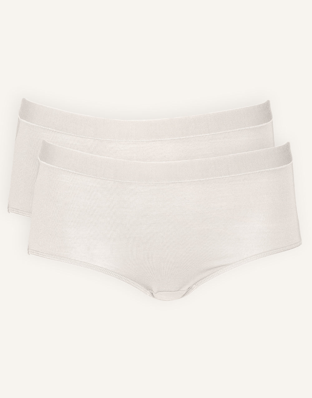 High-Panty-Set 2x "Cozy Basic" ivory