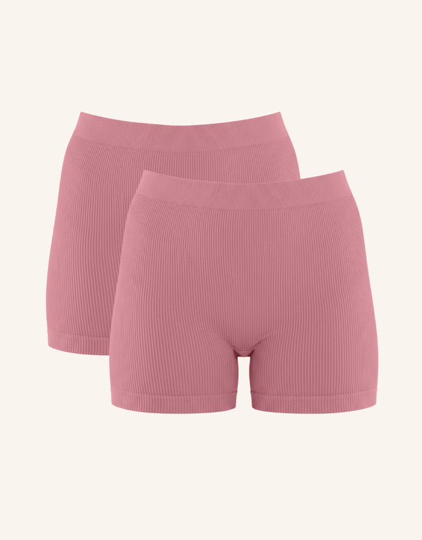 High-Waist Shorts Set 2x Freeda Mauve
