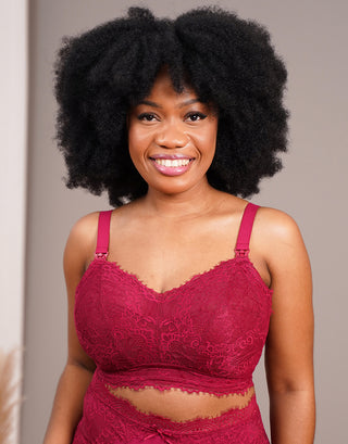 Still-Bralette "Sensla" bordeaux