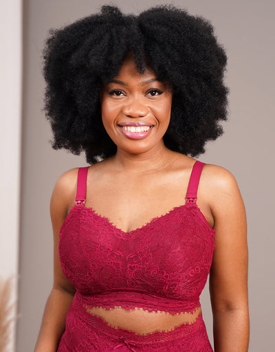 Still-Bralette "Sensla" bordeaux