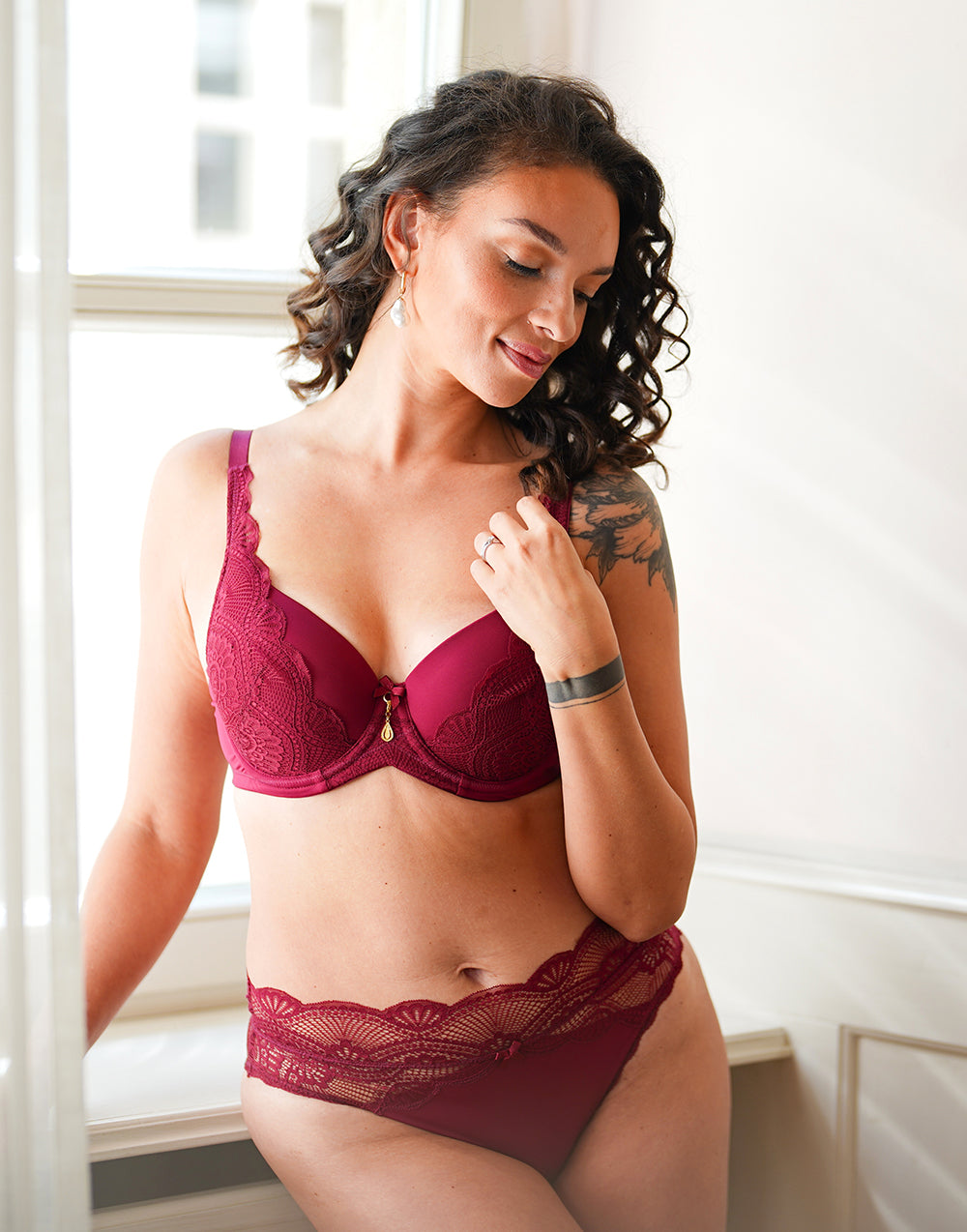 High-Panty "Pure Divine" bordeaux