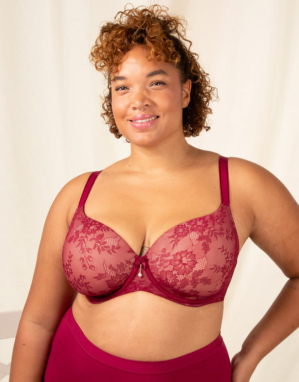 Bra True Lace Bordeaux