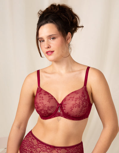 Bra True Lace Bordeaux