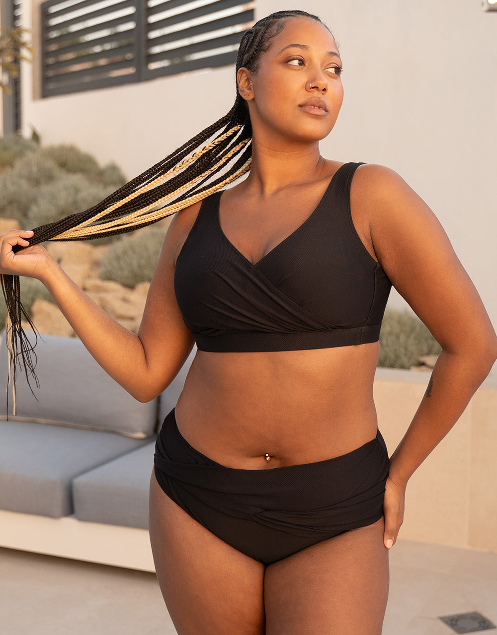 Bikini-Top ohne Verschluss "Porto" black