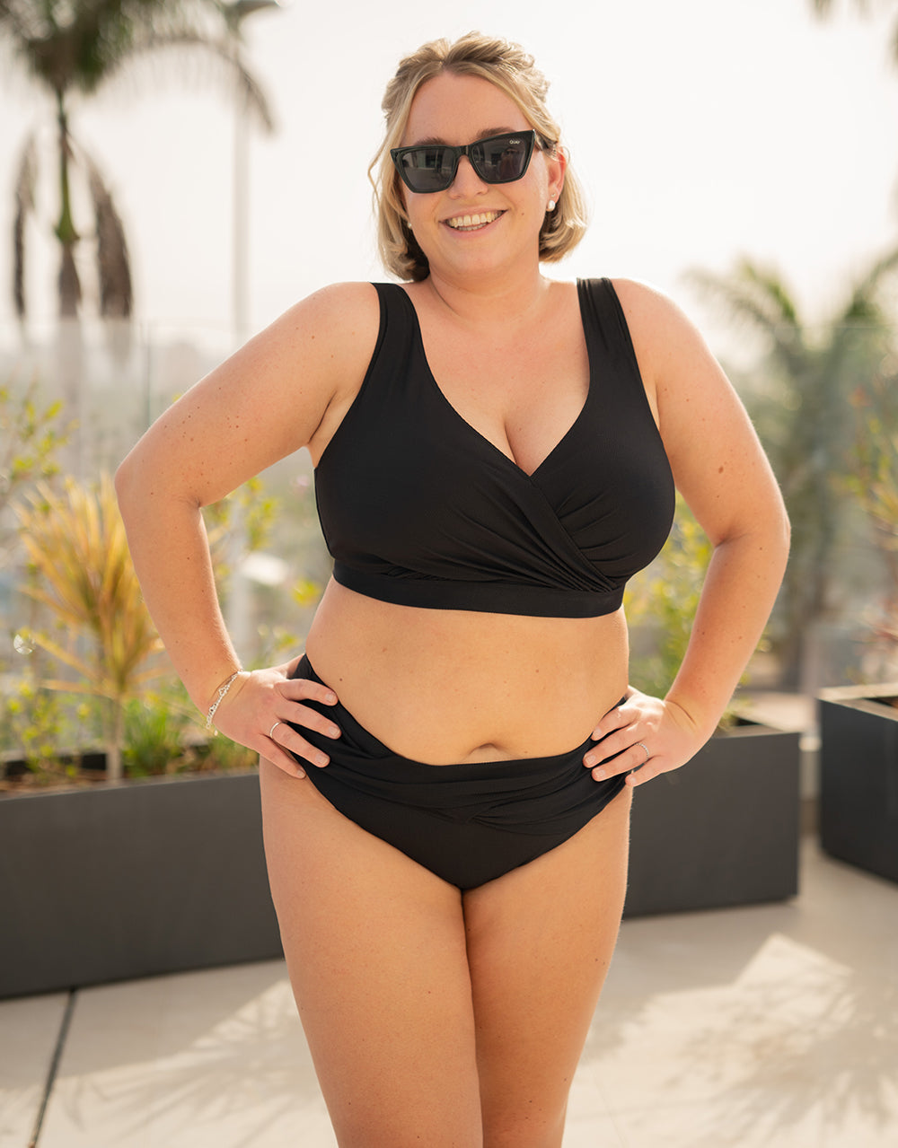 Bikini-Top ohne Verschluss "Porto" black