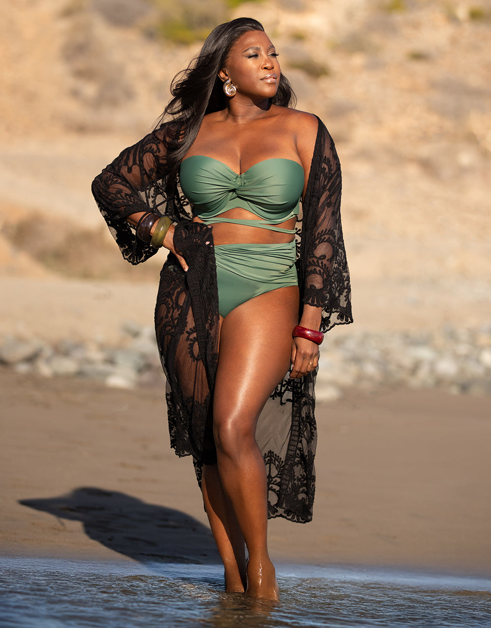 Bikini-High-Panty "Mambo" olive