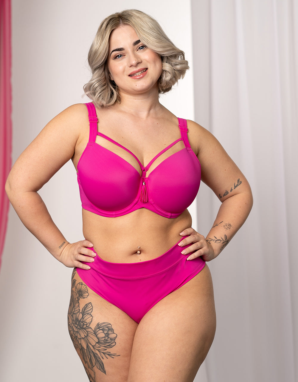 Bikini-High-Panty "Monaco/Palma" pink