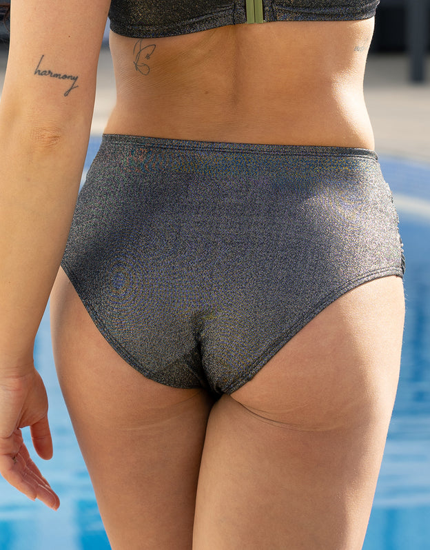Bikini-High-Panty Valencia Glam silver