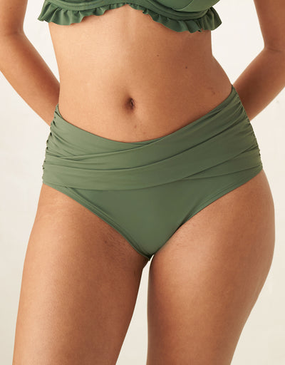 Bikini-High-Panty "Valencia" olive