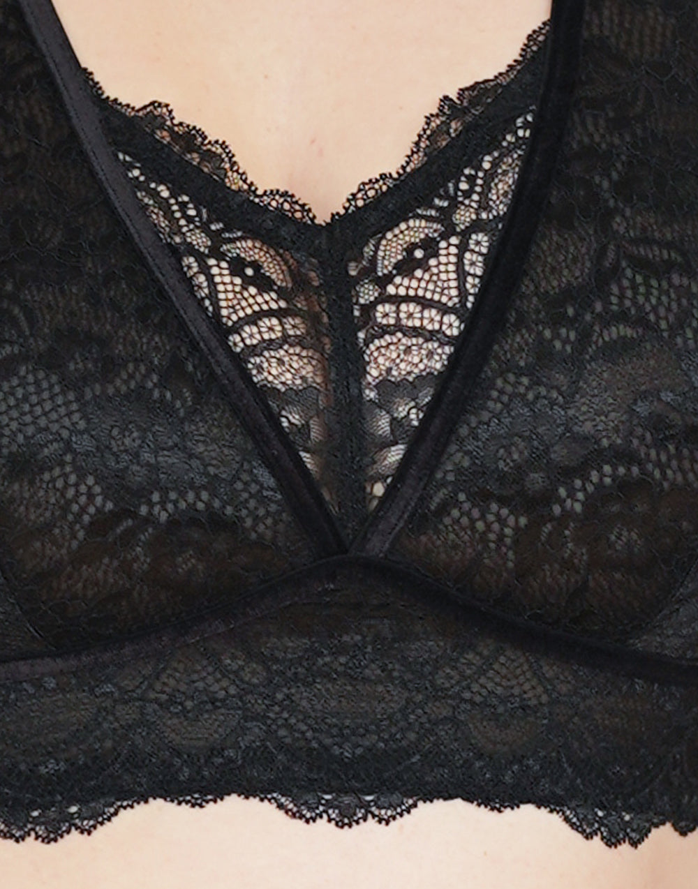 Bralette "Eliana Velvet" black