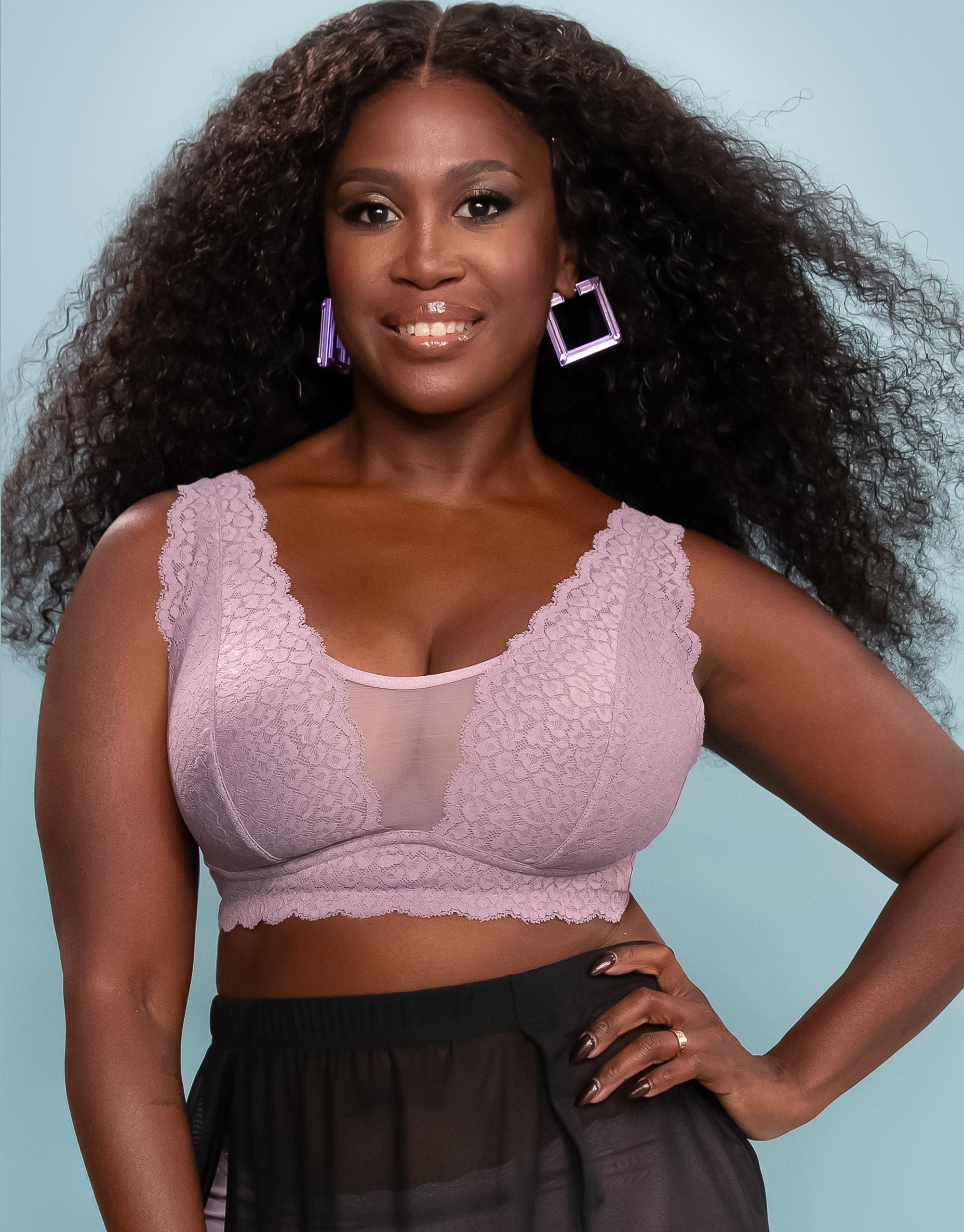 Bralette Elva Violetgrey