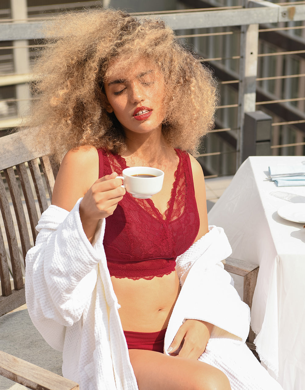 Bralette "Emilia" bordeaux