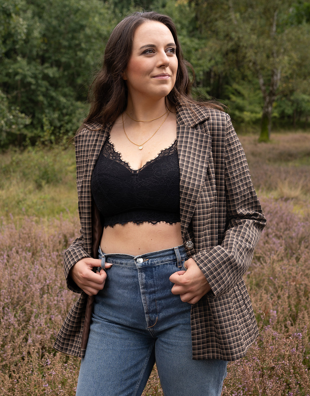 Bralette ohne Verschluss "Sensla" black