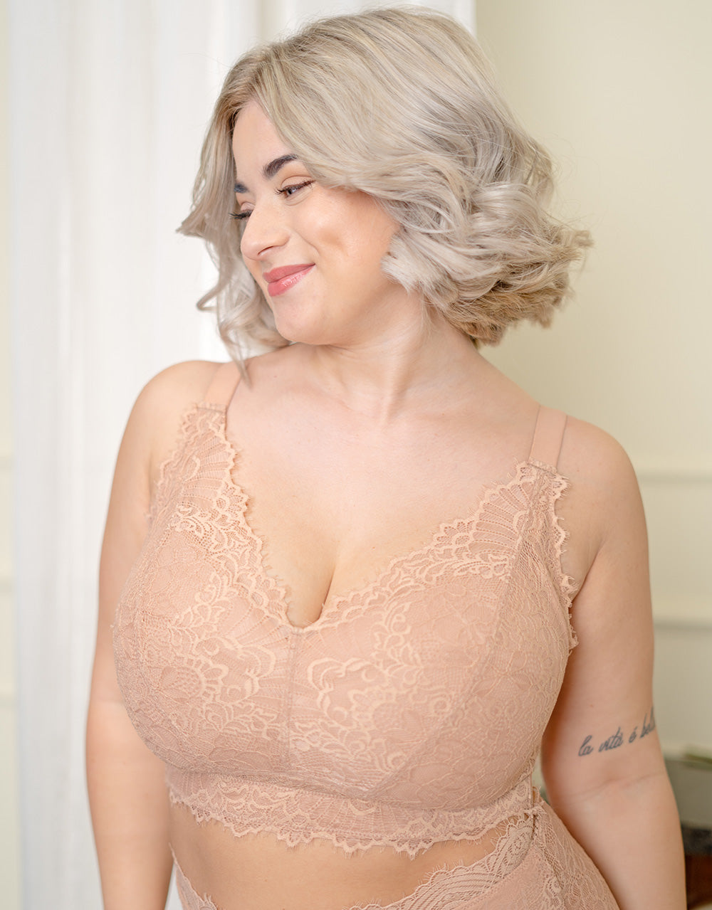 Bralette ohne Verschluss "Sensla" cappuccino
