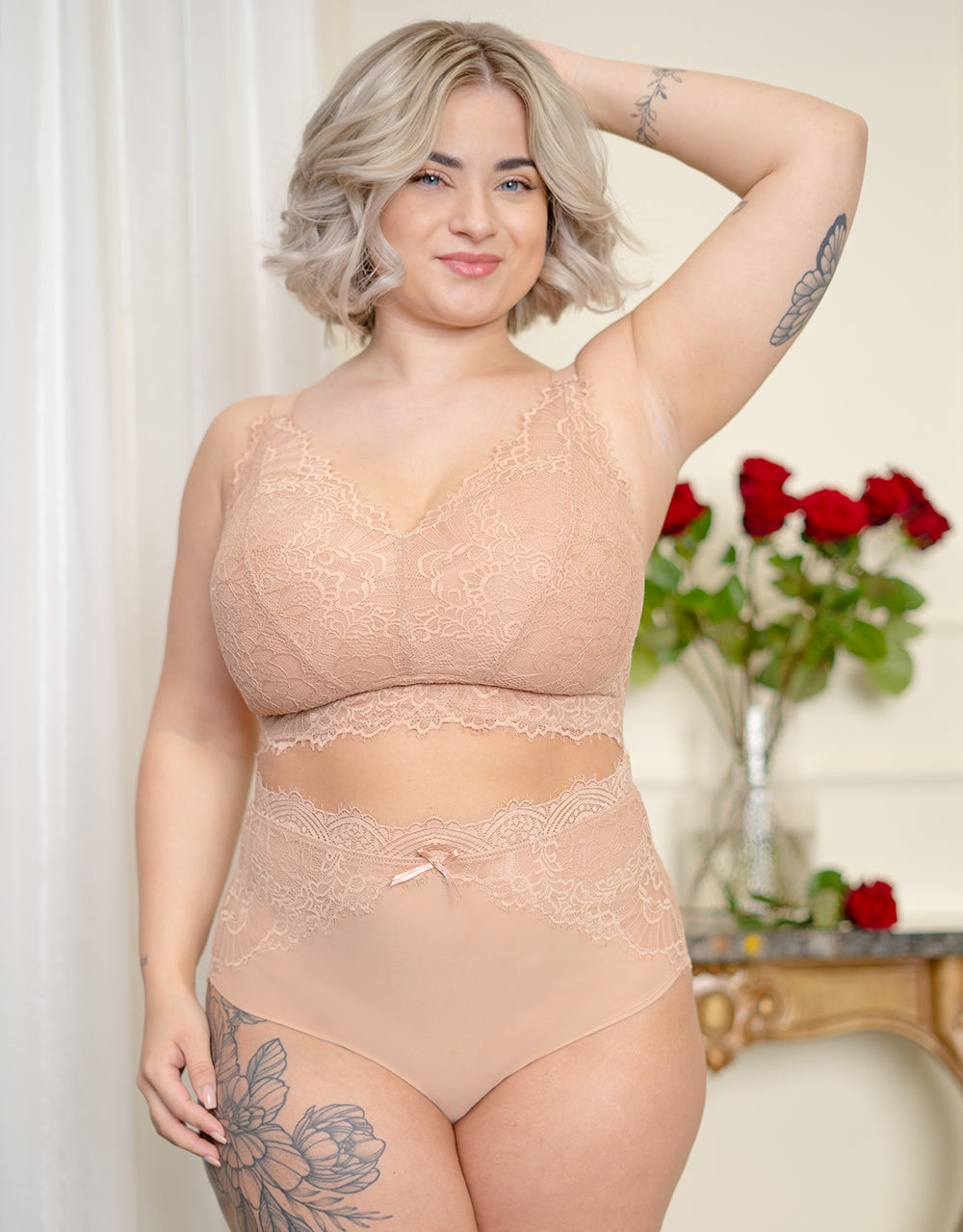Bralette ohne Verschluss "Sensla" cappuccino