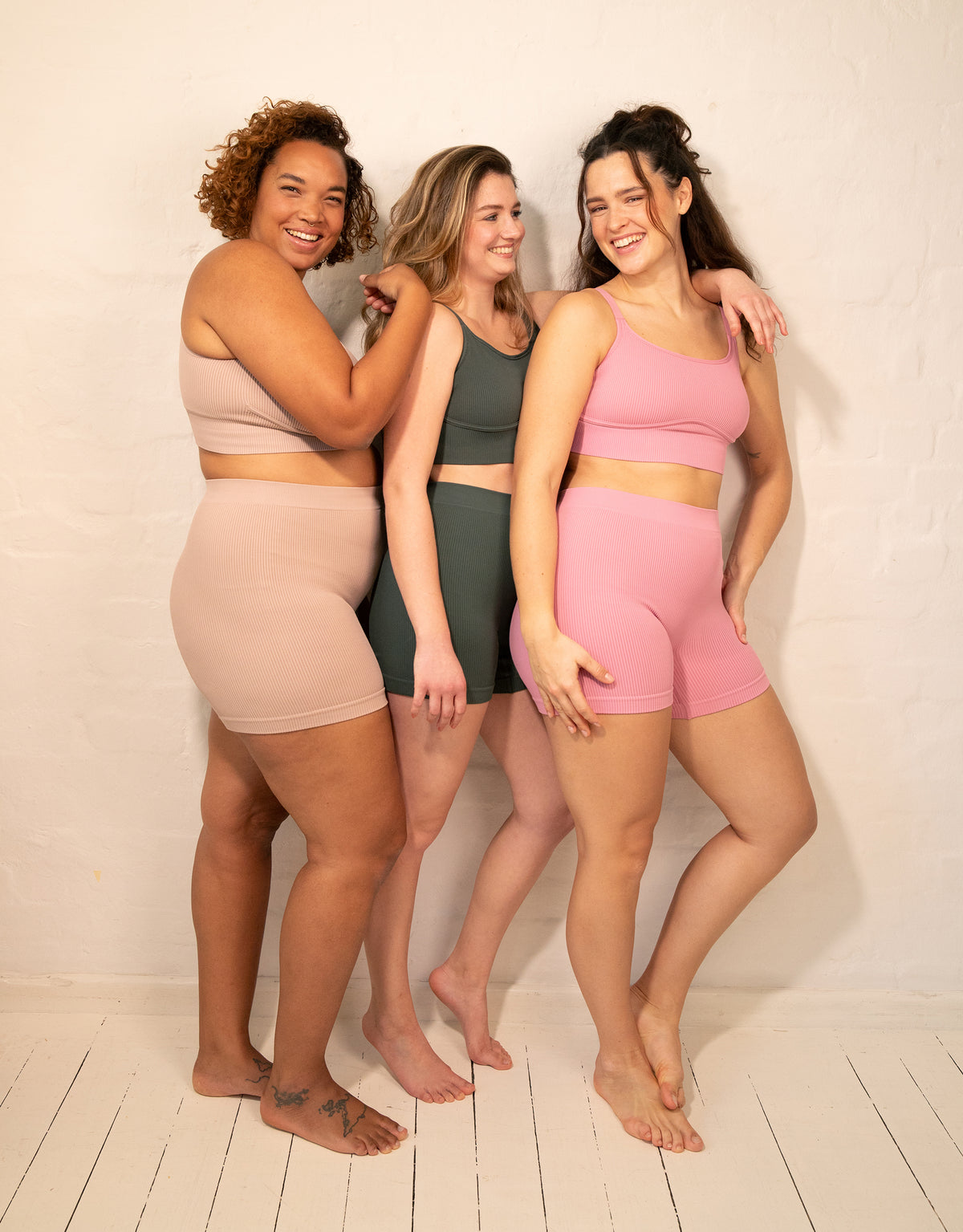 High Waist Shorts Freeda taupe