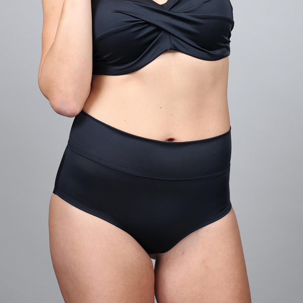 Fold-Over-Bikini-High-Panty "Monaco" black