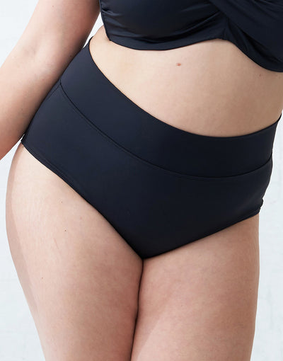 Fold-Over-Bikini-High-Panty "Monaco" black
