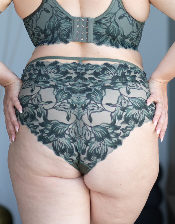 High-Panty "Cha-Cha-Cha" olive