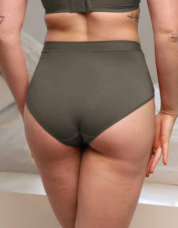 High Panty Cozy Basic Olive
