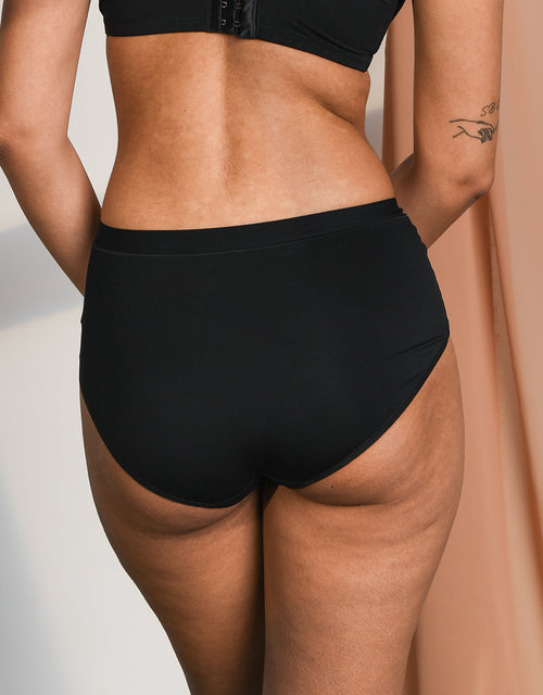 High-Panty-Set 2x "Cozy Basic" black