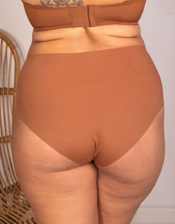 High Panty Invisible Basic Mousse