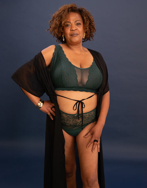 High Panty Lace Basic Forest 