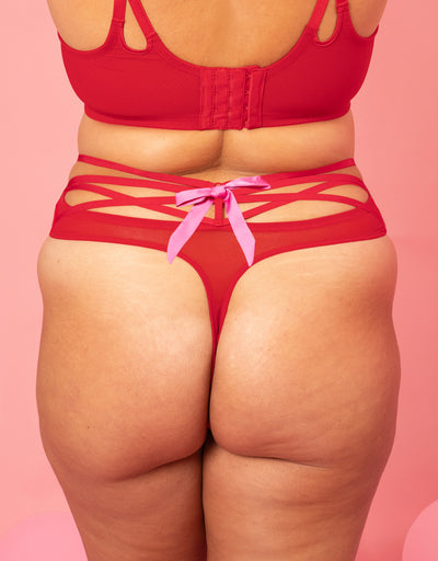 High String Chérie Red/Pink