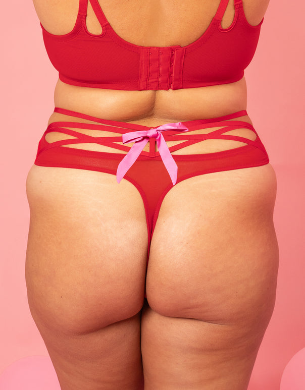 High String Chérie Red/Pink