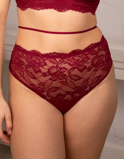 High Thong Glam Bordeaux