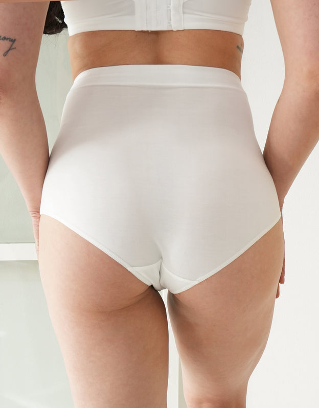 High-Waist-Panty "Cozy Basic" ivory
