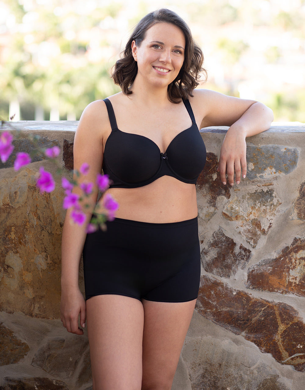 High-Waist-Shorts "Basic" black