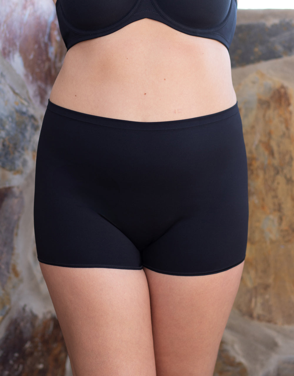 High-Waist-Shorts "Basic" black