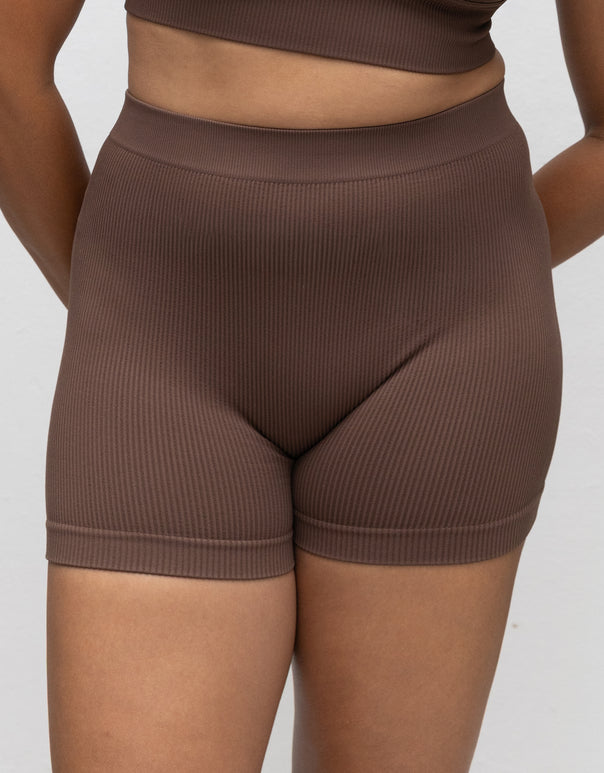 High-Waist Shorts Freeda Coffee
