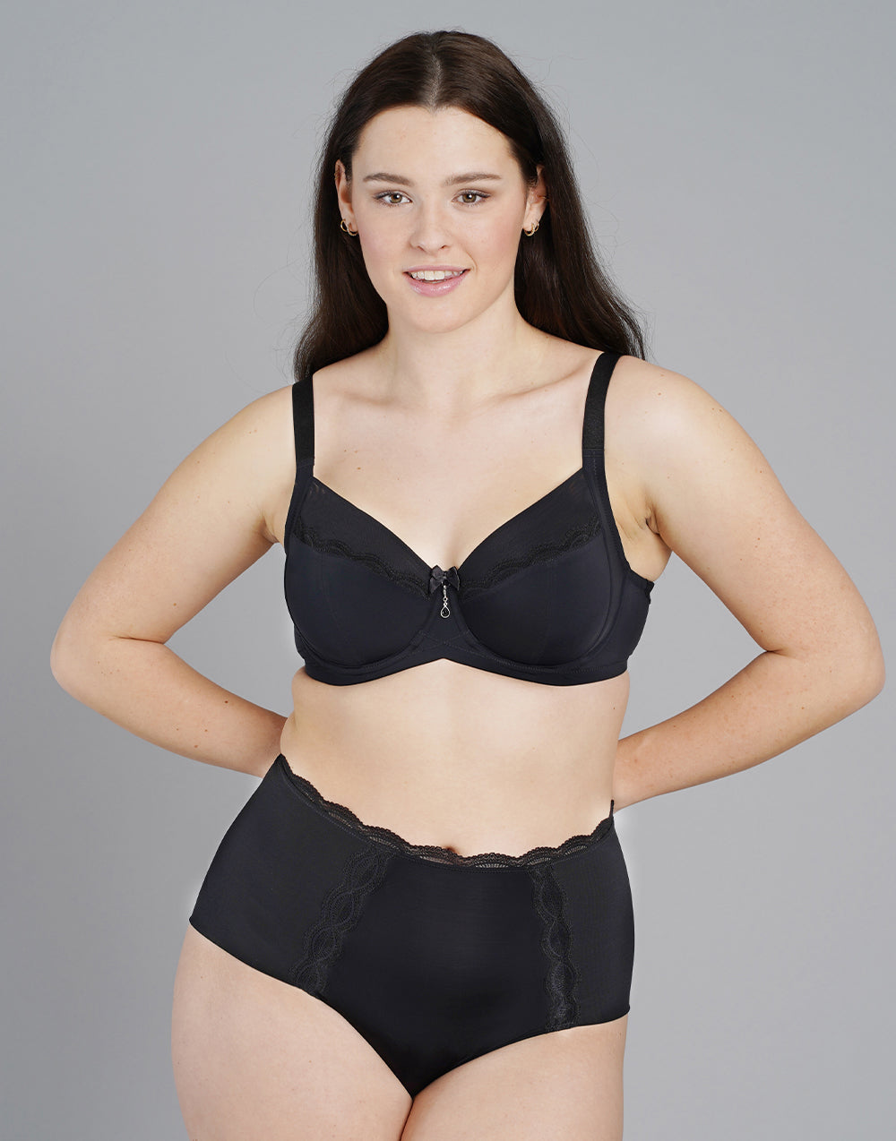High-Waist-Panty "Clara" black