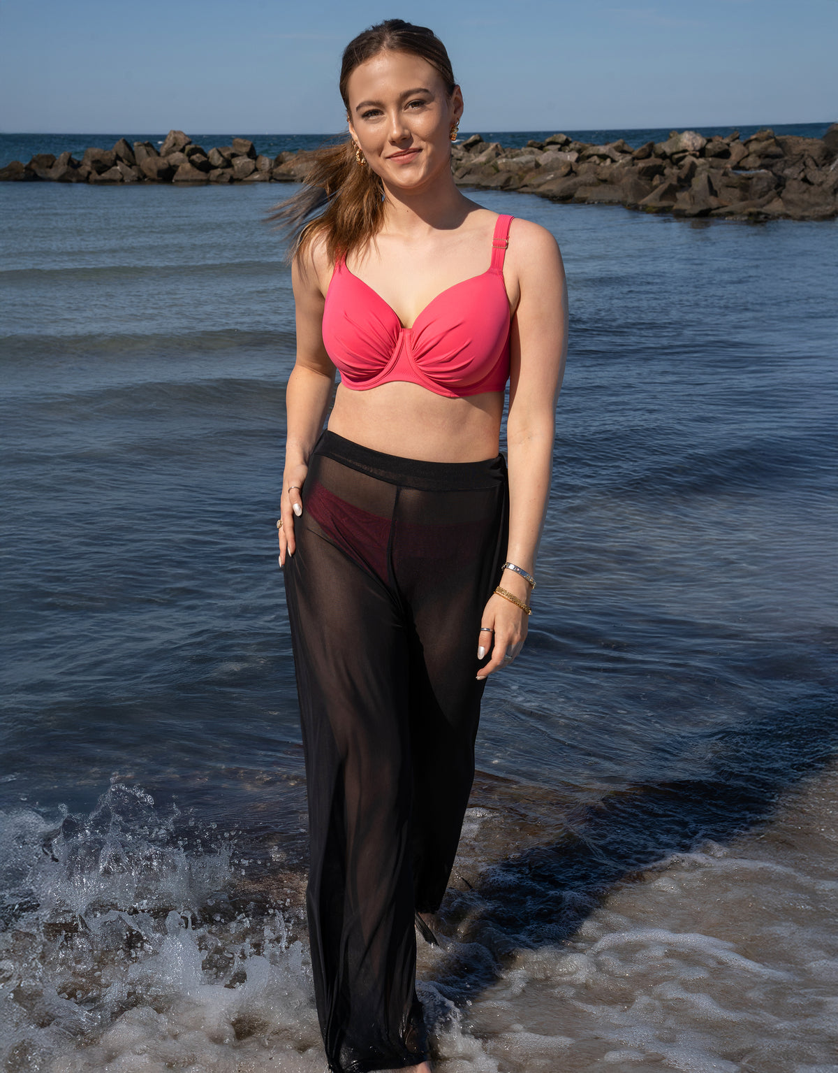 Hose "Sheer" transparent black