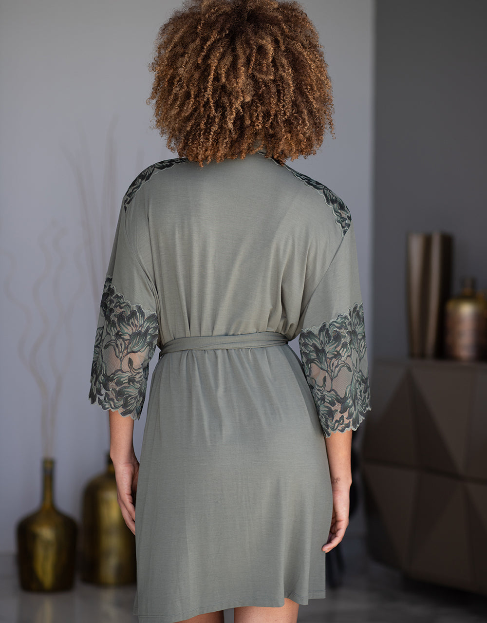 Kimono "Cha-Cha-Cha" olive