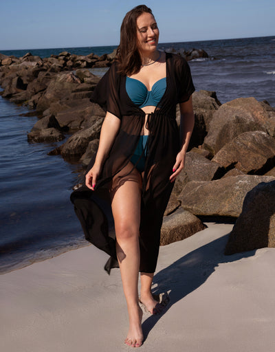 Dress Sheer Transparent Black