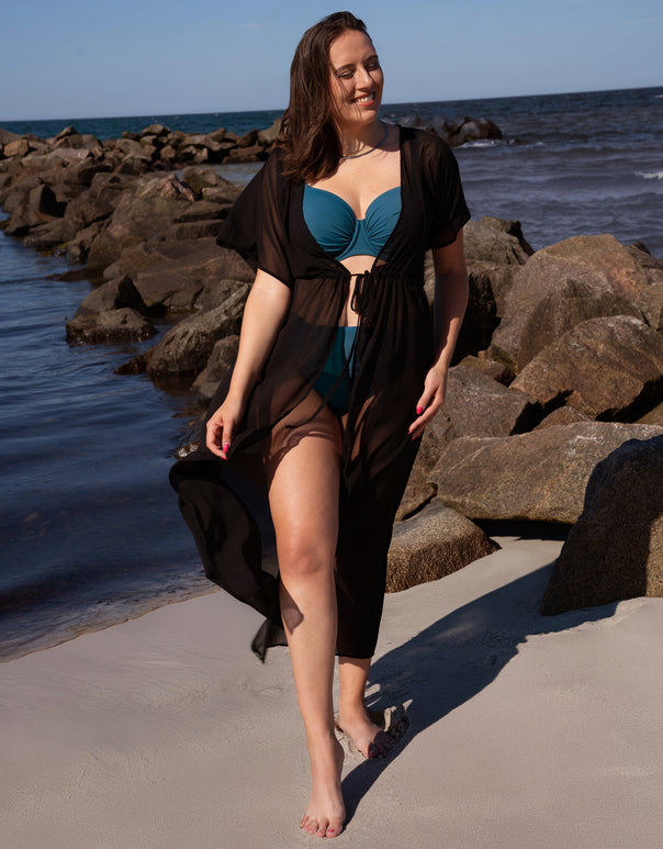 Dress Sheer Transparent Black