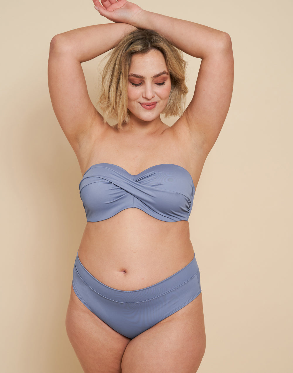 Multiway-Bikini-Top "Monaco" blue-grey