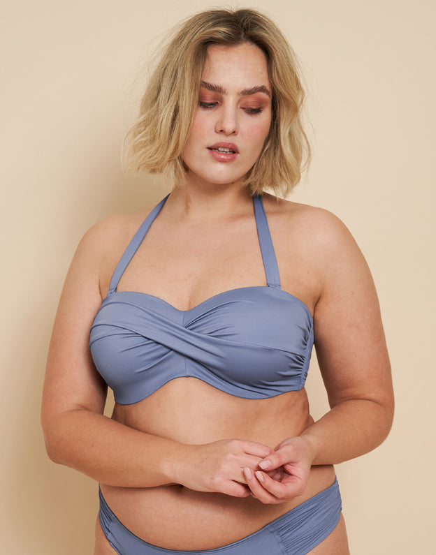 Multiway-Bikini-Top "Monaco" blue-grey